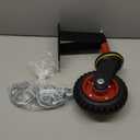 W B D WEIBIDA 6 Inch Heavy Duty Gate Wheel, 500LBS Capacity Fence Gate Wheels for Metal Tube Gate Wooden Gate, 360 Degree Swivel Spring Loaded Gate Caster Wheels, Dual Mount Options (Straight/U-Bolt)