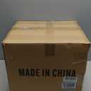 Vintage Farmhouse Chandelier, 27 Inch Adjustable Amber Glass Rust-Finish Metal Pendant Light Fixture for Living Room, Bedroom, Dining Room, Kitchen Lighting (6-Light)