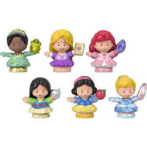 Fisher-Price Little People Toddler Toys Disney Princess Gift Set with 6 Character Figures for Preschool Pretend Play Ages 18+ Months