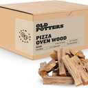 Old Potters Kiln Dried Pizza Oven Cooking Logs, Approx 12 lbs, Wood Logs for Pizza Ovens, Grills and Smokers, Solo Stove Mesa XL, Oak~ 6 Inch Mini Log, Product of USA (790 Cubic Inches)