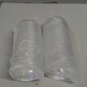 GUSTO [100 Count] Clear PET Plastic Dome Lids With Straw Slot for 12, 16, 20 & 24 oz. Milkshake Cups