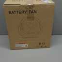 40000mAh Battery Powered Camping Fan, 136Hrs Cooling, Rechargeable Fan High Velocity, Auto 45/90 Oscillation, Remote & Timer Battery Operated for Car Travel RV Garage Patio Hurricane Emergency (D13-Orange)