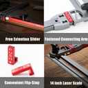 Stair Tread Tool, Stair Tread Template Tool, Stair Tread Jig & Shelf Layout Tool, Adjustable Length and Angle Layout Tool Cutting Guide Tools