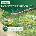 PROWORX 2 Rolls Green Garden Fence Border, 14 in x 40 ft Metal Folding Fence Wire Roll Garden Border Edging, Garden Fence Roll Flower Bed Fencing for Outdoor Yard