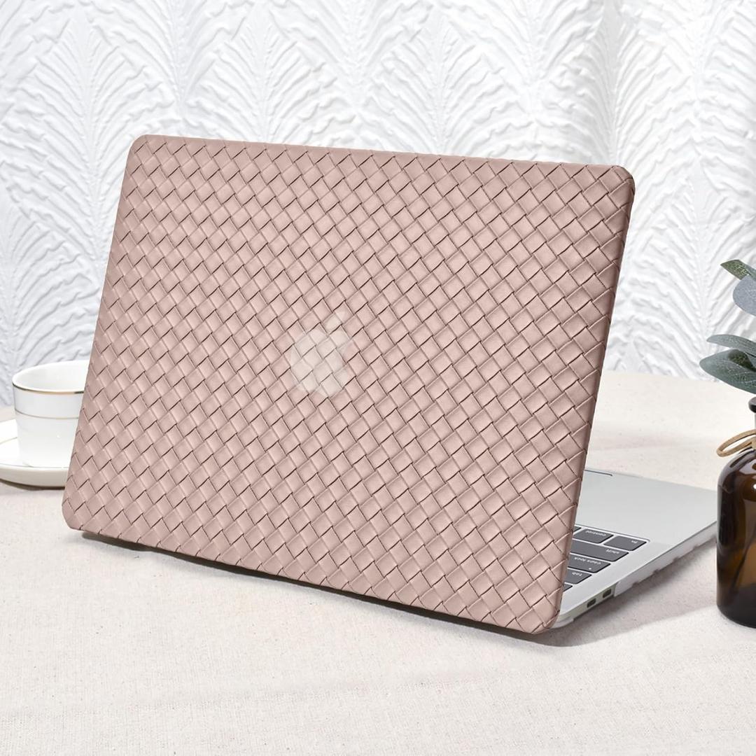 Seorsok Compatible with MacBook Pro 13 inch Case M2 2023,2022,2021-2016 A2338 M1 A2251 A2289 A2159 A1989 A1708 A1706,Elegant Leather Plastic Hard Case&Transparent Keyboard Cover,Brown (Pro13(A2338 A2251 A2289 A2159 A1989 A1706), Brown01)