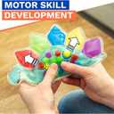 4-Pack Color Sorting Sensory Toys for Toddlers Ages 3+ Montessori Travel Toys Calm Down Toy for Preschool | Flower, Porcupine, Cloudy Rainbow Color Matching Activities Gift Ready for Boys Girls B-Day