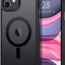 Hython Case for iPhone 11 Case Magnetic Translucent Matte Phone Cases 6.1" [Compatible with MagSafe] Thin Slim Fit Shockproof Bumper Hard Protective Cover for Women Men Girls, Frosted Black