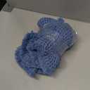 AMOAMI Upgraded Waffle Runner Rug Super Absorbent Non Slip Bath Mats for Bathroom Floor Washable Bathroom Runner Rug with Tassels, Ideal for Hallway Bedroom Laundry Room, Blue, '(17" x 45")