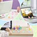 100PCs Mini Resin Animals, Mini Ducks Unicorns Rabbits Dolphin Frog Dinosaur Cat Luminous Animals Glow in The Dark to Hide Around The Office Home for DIY Garden Dollhouse Combination