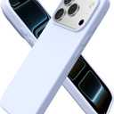 ORNARTO Compatible with iPhone 17 Pro Case 6.3", Slim Liquid Silicone 4 Layers Full Covered Soft Gel Rubber Shockproof Cover, Protective Phone Case for iPhone 17 Pro-Baby Blue