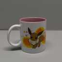 Silver Buffalo Pokemon Eevee Star Splatter Ceramic Mug, 20 Ounces