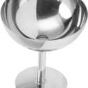AMONIDA Ice Cream Goblet Tall Dishwasher Stainless Steel Cup Dessert Bowl Ice Cream Bowl for Ice Cream Cup Champagne Glass Metal with Dish Washing Machine Goblets Chalices