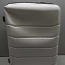 Sweetcrispy Carry on Luggage, Hard Shell ABS Suitcase with Double Spinner Wheels, Lightweight Expandable Rolling Suit Case with TSA Lock, 21 Inch Milky-White