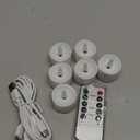 YiaMia Rechargeable Tea Lights with Remote, Flameless LED Candle with 24H Cycle Timer, Battery Operated Tea Lights for Votive, Weddings, Parties, Halloween, Christmas, Home Decoration (6)