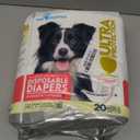 Paw Inspired 20ct Disposable Dog Diapers | Female Dog Diapers Ultra Protection | Diapers for Dogs in Heat, Excitable Urination, or Incontinence (Large)