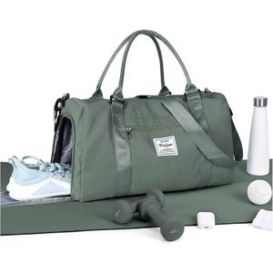 Gym Bag Womens,Travel Duffel Carry on Bag Sport Tote Bag Weekend Overnight Bag (A21-Dark Green)