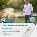 Battery Powered Sprayer, 2 Gallon Electric Sprayer Battery Operated with 4 Mist Nozzles, 2 Speeds, Battery Indicator, 41" Telescopic Wand, Rechargeable Handle, Weed Sprayer for Lawn Garden Yard