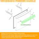 WR12X34310 Stainless Steel Freezer Door Handle - Replacement for GE Refrigerators, Compatible with GWE19JMLKFES/GNE25JSKLFSS/GFE24JSKNFSS & More, Replaces 4960021 AP6994366 PS16220203 EAP16220203