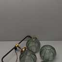 3-Light Bathroom Vanity Light Black Wall Mount Light with Green Glass Shade, Mid Century Wall Sconce Lights Modern Vanity Lamp for Over Mirror Bedroom Hallway