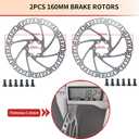 Zoom HB876 4-Pistons Hydraulic Disc Brakes Set, Black, Left Front 850mm, Suitable for Mountain Bikes and Fat Bikes