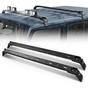 300 LBS Roof Rail Crossbars Rooftop with 4 Pcs LED Lights Bar Compatible for 2007-2026 Jeep Wrangler JK JKU JL JLU Unlimited & Gladiator JT & 84-01 Cherokee XJ Hardtop, Roof Rack Cross Bars