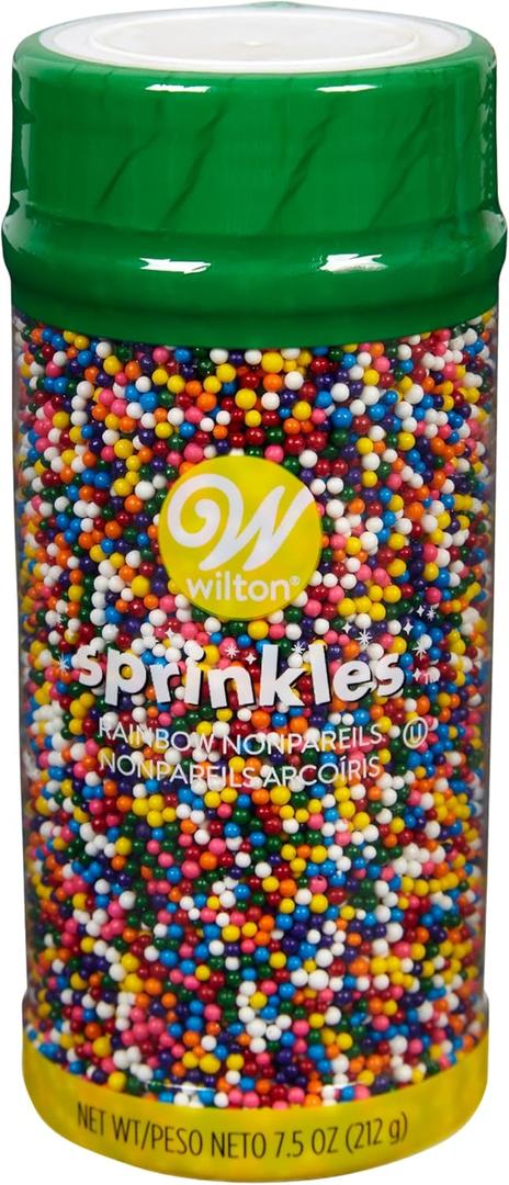 Wilton Rainbow Nonpareils Food Decorative, 7.5-Ounce