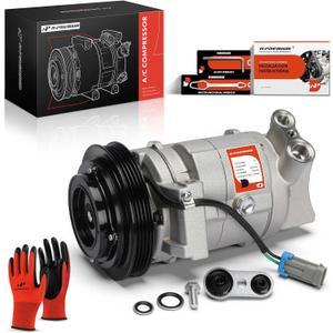 A-Premium A/C AC Compressor with Clutch Compatible with Chevrolet Camaro 2010-2013 Camaro 6.2L V8, 2014-2015 Chevrolet Camaro (SS) 6.2L V8, with CVC Compressor