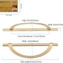 Amerdeco 10 Pack Brushed Gold Cabinet Pulls, 7.5 Inch(192MM) Hole Centers, Kitchen Cabinet Handles, Hardware, Drawer Pulls