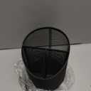 Delifox 2 Pack Pen Holder Mesh Round Pencil Holder Desktop Organizer 3 Compartments, Black