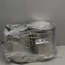 Purewell 3-Stage 0.01m Ultra-Filtration Gravity Water Filter System, NSF/ANSI 42&372 Certification, 304 Stainless Steel Countertop System with 2 Filters and Stand, Reduce 99% Chlorine, 2.25G, PW-OB (Silver)