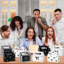 2 x 24Pcs Black Bow Treat Boxes Party Supplies Bow Party Favors Goodie Boxes Coquette Gift Boxes Bows Theme Treat Candy Box for Girls Birthday Bachelorette Engagement Baby Shower Black Party Decorations