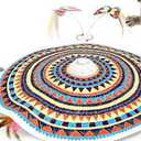 umosis Interactive Cat Toys Rechargeable,Moving Concealed Feathers,Real Mouse Squeaky,Touch Activated Cat Kitten Toy Exercise Toys for Indoor Bored Adult Cats