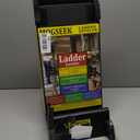 Ladder Leveler, Pitch Hopper, Ladder Stabilizer with Storage, Ladder Levelers for Stairs and Extension Ladders, Easy to Use, Conquer Uneven Ground (Black, Standard Durable Plastic)