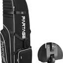 Partage Golf Travel Bag with Wheels, Golf Travel Case for Airlines, 900D Heavy Duty Oxford -Black