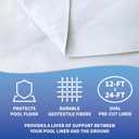 Blue Wave NL1540 12-Feet x 24-Feet Oval Liner Pad for Above Ground Pools,Gray