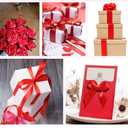 3 x 1 inch x 25 Yards Double Faced Red Polyester Satin Ribbon for Gift Wrapping,Wedding Decoration, Bows Making, Sewing, DIY Crafts