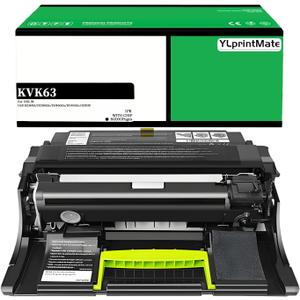 B2360 B3460 Black Imaging Unit KVK63 331-9810 331-9811 Drum Unit Compatible with Dell B2360d B2360dn B3460dn B3465dn B3465dnf S2830dn S2830 Replacement Imaging Drum (High Yield 60,000 Pages)