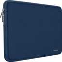 Laptop Bag Sleeve, Resistant Neoprene Laptop Sleeve/Notebook Computer Pocket Case/Tablet Briefcase Carrying Bag Compatible for 15 inch MacBook Pro, Ultrabook Notebook - (Dark Blue)