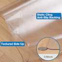 FUNMAT Clear Floor Mat for Home, 6'9' Large Plastic Area Rug for Dining Room, Anti-Slip Waterproof Floor Protector for Kitchen, High-Traffic Areas, Anti-Scratch Vinyl Rug for Indoor Outdoor