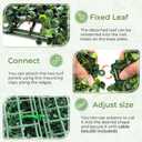 Artificial Boxwood Backdrop Roll: 40"x120" (33.5 sqft) UV-Anti Greenery Faux Grass Hedge for Indoor Outdoor Green Wall Decor, Patio Privacy Screen, Garden Fence Covering