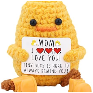 BILOLLY Gifts for Mom Long Legged Duck, Birthday Mothers Day Thanksgiving Christmas for Mom from Daughter Son Stepmother Adoptive, Handmade Crochet Animal 53 Pcs