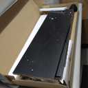 Furinno LUDER Book Shelf, 5-Tier Modern Bookshelf, Bookcase with 1 Door Storage Cabinet, 9.3 x 12 x 52,for Organization and Storage, for Living Room, Bedroom, Home Office, Blackwood