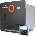 65,000 BTU RV Tankless Water Heater, Max 3.9 GPM,with 15'' x 15'' Black Door and On Instant Hot Water Heater,DC 12V,CSA Certificated 9,800 ft High Altitude Performance, Compatible with all RVs (Black)