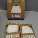Happiest Baby The Big Bundle 100% Organic Cotton - Includes 3 SNOO Sacks and 2 SNOO Bassinet Fitted Sheets (White), 2-4M