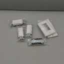 BESTTEN 4 Pack Double Light Switch, Single Pole, Combination Decorator Interrupters, 15A 120V, in-Wall On/Off Switch, Dual Paddle Rockers, Wallplate Included, UL Listed, White