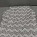Soft Gray and White Chevron High Chair Pad | Easy to Install Replacement Cushion Fits Most 3-5 Point Harness High Chairs (20 X 37 Inch)