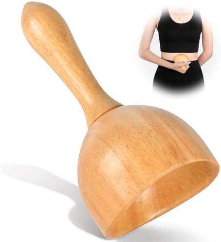 KintKita Wood Therapy Massage Tool, Wooden Lymphatic Drainage Sculpt Cup Cellulite Massage Tool, Body Sculpting Tool for Cellulite Reduction,Muscle Tension Release,Body Contouring & Shaping