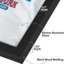 Americanflat T-Shirt Frame - 13.5x20 Frame with Shatter-Resistant Glass and Folding Insert - All-Star Collection - Black Tshirt Frames for Wall Display - Ideal for Sports Memorabilia or Graphic Tees