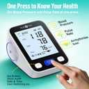 RunStar Upper Arm Blood Pressure Monitor with Wide Range Cuff (8.6'' -16.5'') for Home Use FSA&HSA Eligible, Automatic Digital BP Machine with Storage Bag, 2x99 Reading Memory