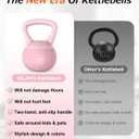 Soft Kettlebell, Safe Strength Training Kettle bell, Cushioned Impact-Resistant Base and Anti-Slip Grip Weight, Kettlebells Set for Home Workouts and Men/Women/Beginners,With Non-slip Gloves 20lb